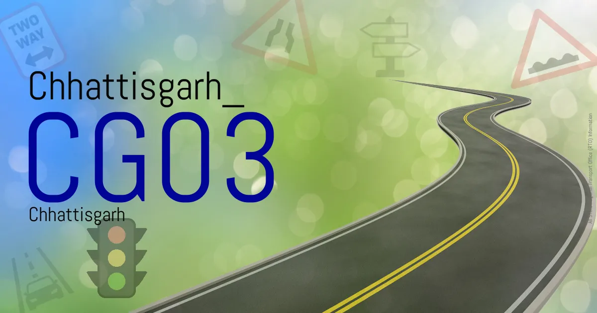 CG03 Chhattisgarh
 RTO