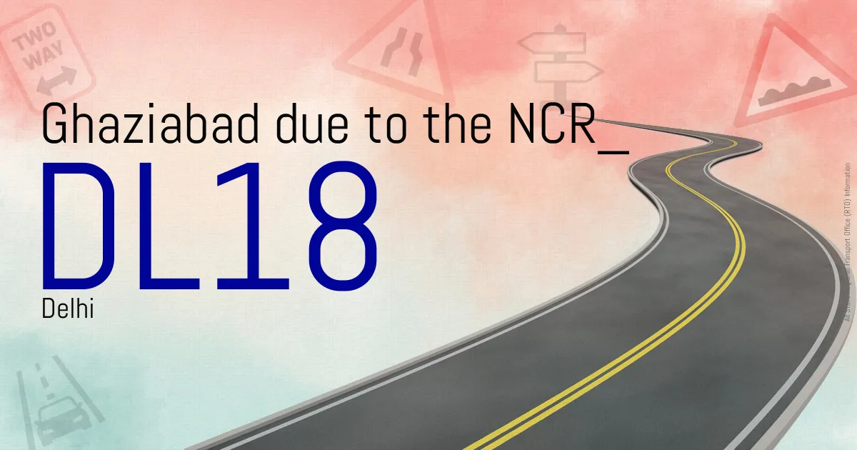 DL18 Ghaziabad due to the NCR
 RTO