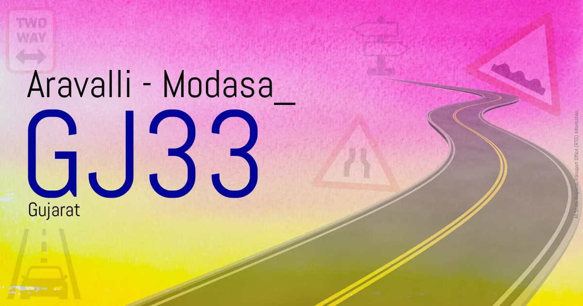 GJ33 Aravalli - Modasa RTO
