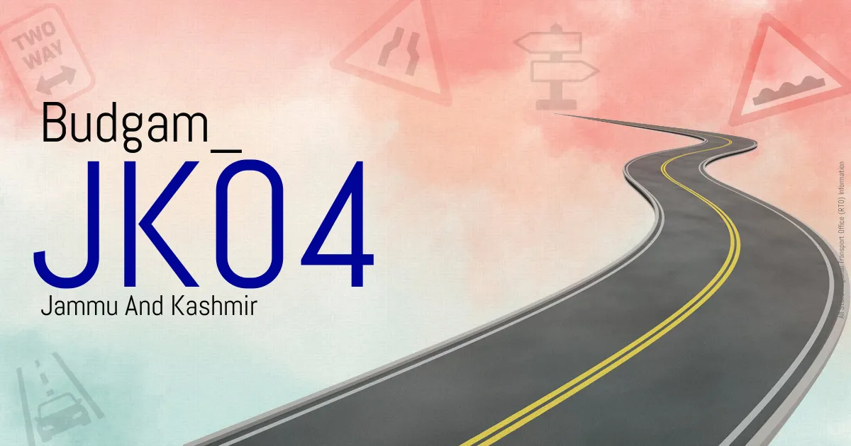 JK04 Budgam
 RTO