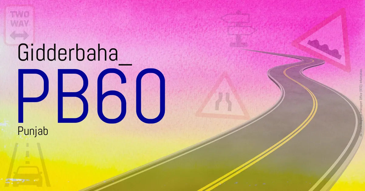 PB60 Gidderbaha
 RTO