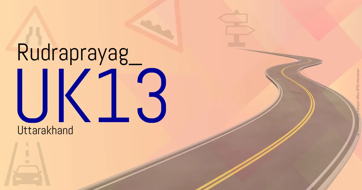 UK13 Rudraprayag
 RTO